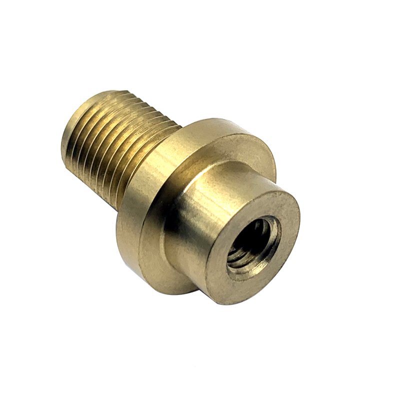 CNC Machined Brass Flange Fitting - view 4