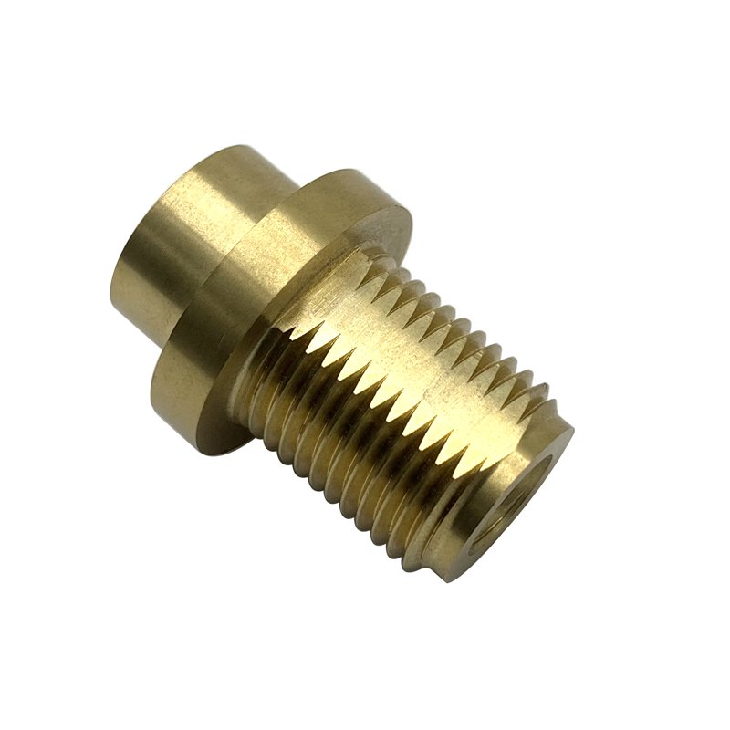 CNC Machined Brass Flange Fitting - view 3
